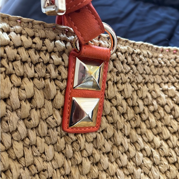 (Michael Kors) Santorini Woven & leather basket tote - Picture 10 of 14